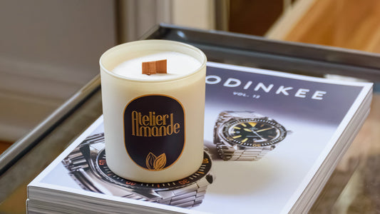 What are the benefits of almond-scented candles?